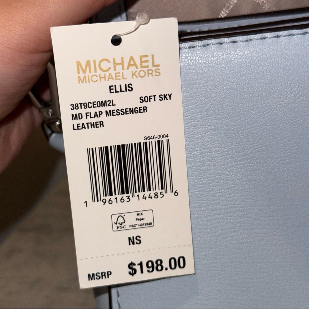 Michael Kors Ellis Medium Purse in Soft Sky - Picture 9 of 9
